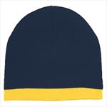 Navy Blue with Gold Stripe